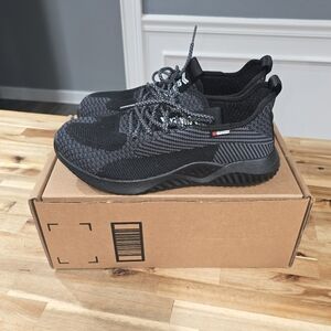 Suadex Mens 605 Chaswind Black Steel Toe Knit Lace Workwear Size 40 Work Shoes